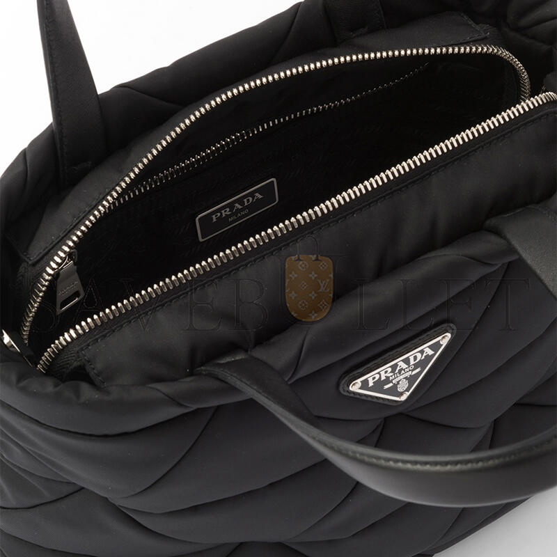 PRADA PADDED RE-NYLON TOTE BAG 1BG373 (24*21*13cm) PRADA PADDED RE-NYLON TOTE BAG 1BG373 (24*21*13cm)